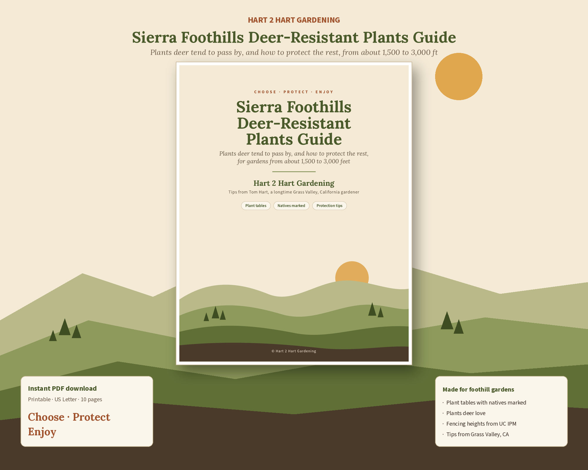 Deer-Resistant Plants Guide cover